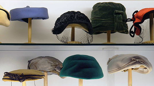 Hats used in the 1940s and 1950s 