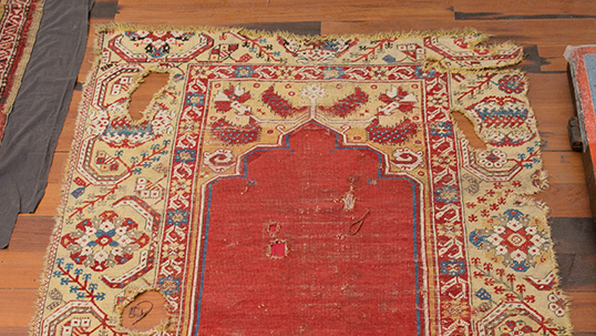 Ushak Carpet from Transylvania, early 17th century