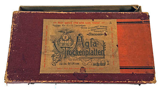 Agfa Glass Negative Container 