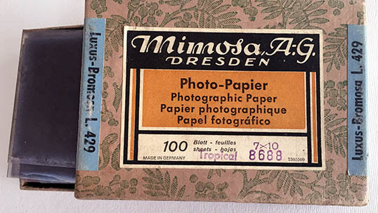 Mimosa Photography Paper Container