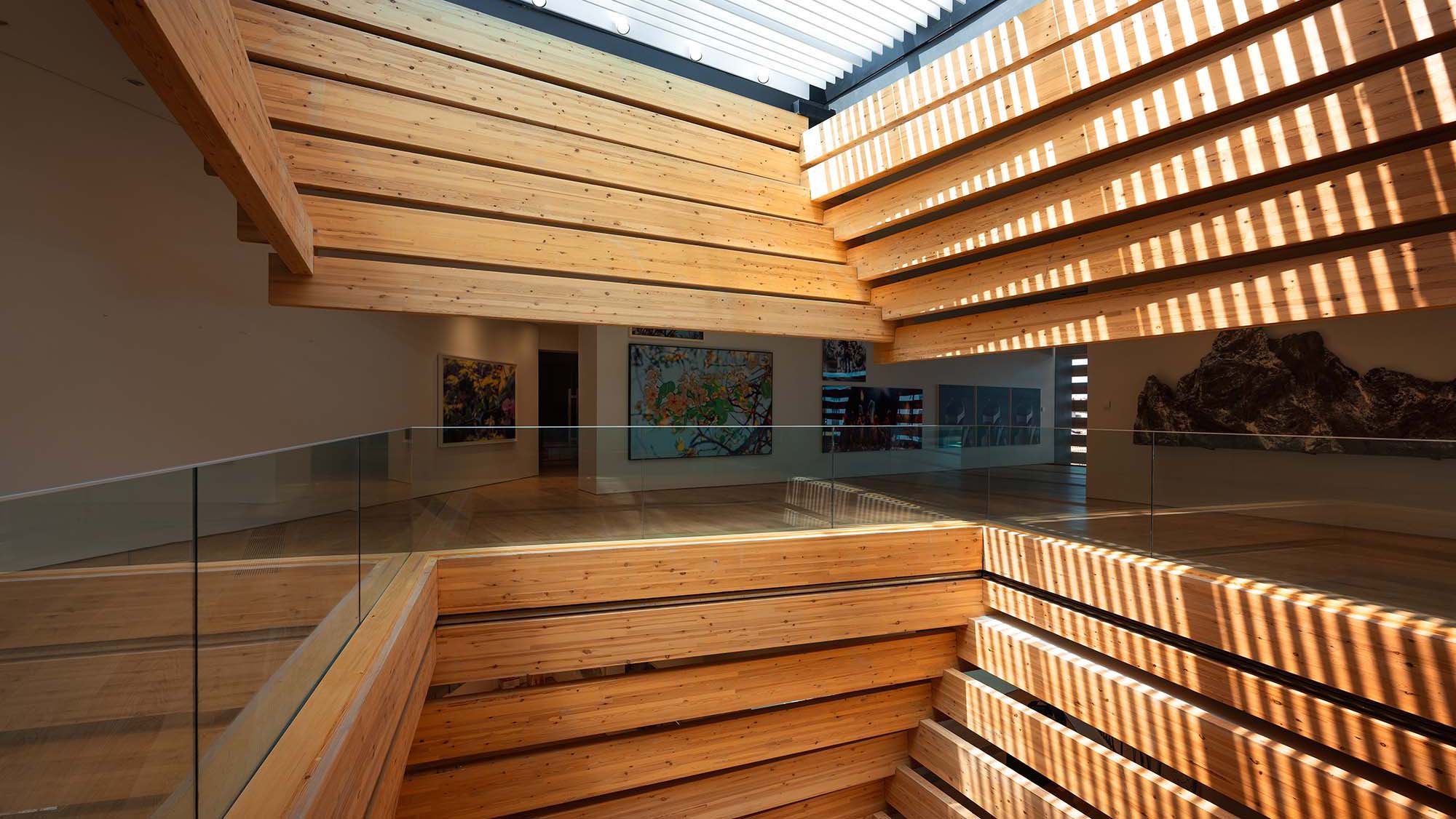 OMM - Odunpazarı Modern Müze, iç mekandan görünüm, 3. kat. Fotoğraf: Batuhan Keskiner