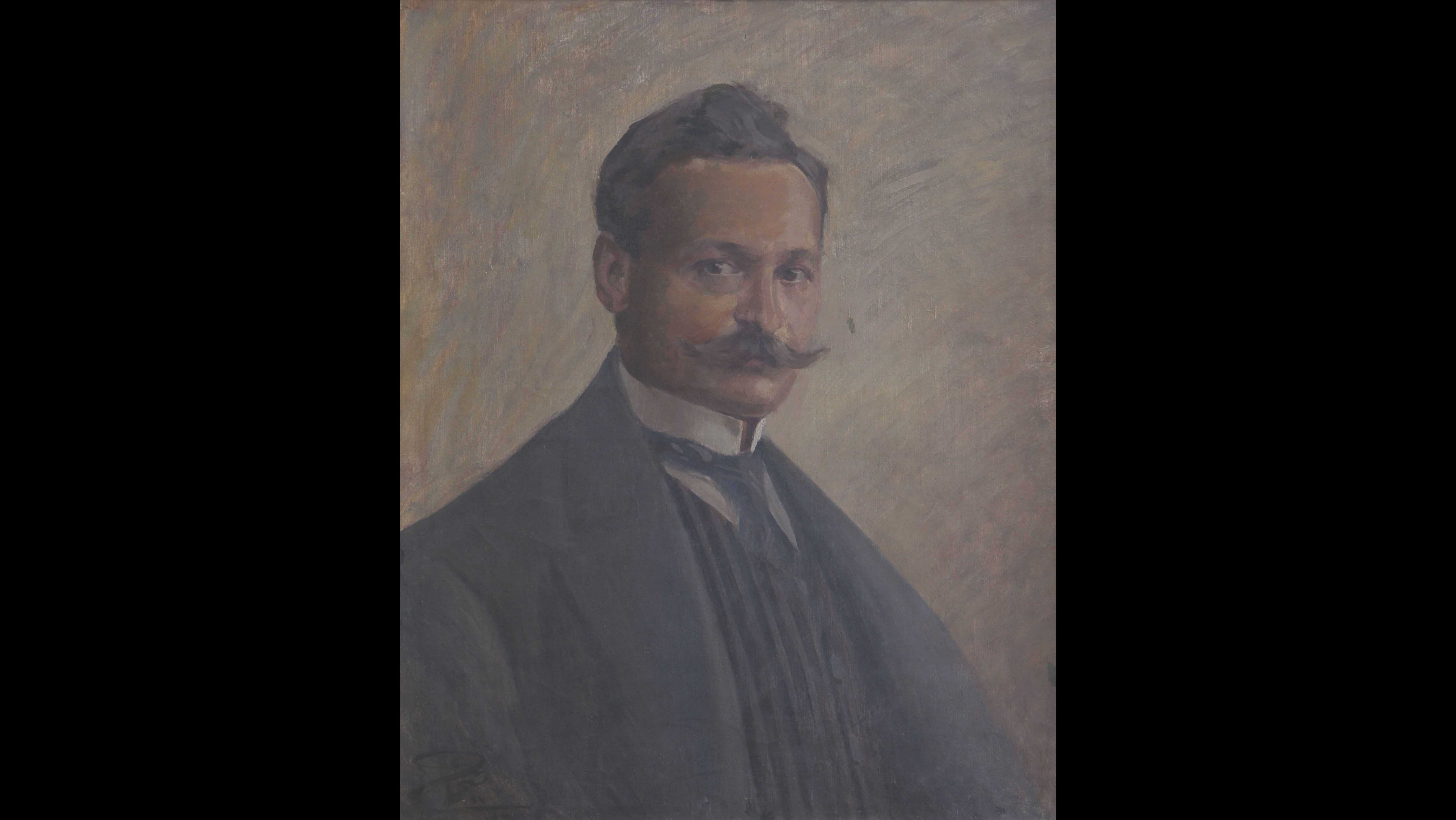 Feyhaman Duran, Tevfik Fikret’s Portrait, oil on canvas, 75x60 cm.