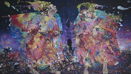 Alaettin Aksoy, Günyenisi Silüetleri, 2004, 150x202 cm, tuval üzerine yağlıboya
