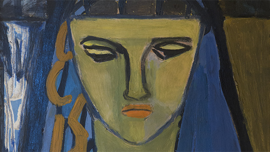 Leyla Gamsız, İsimsiz, 1960, 50x70 cm, tuval üzerine yağlıboya