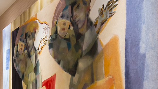 Temür Köran, İsimsiz, 1995, 350 x 185 cm, tuval üzerine yağlı boya